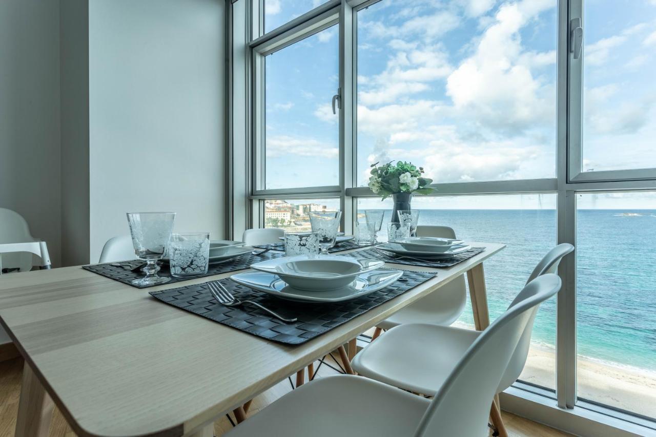APARTAMENTO EN PRIMERA LINEA DE PLAYA RiAZOR Corunha Exterior foto